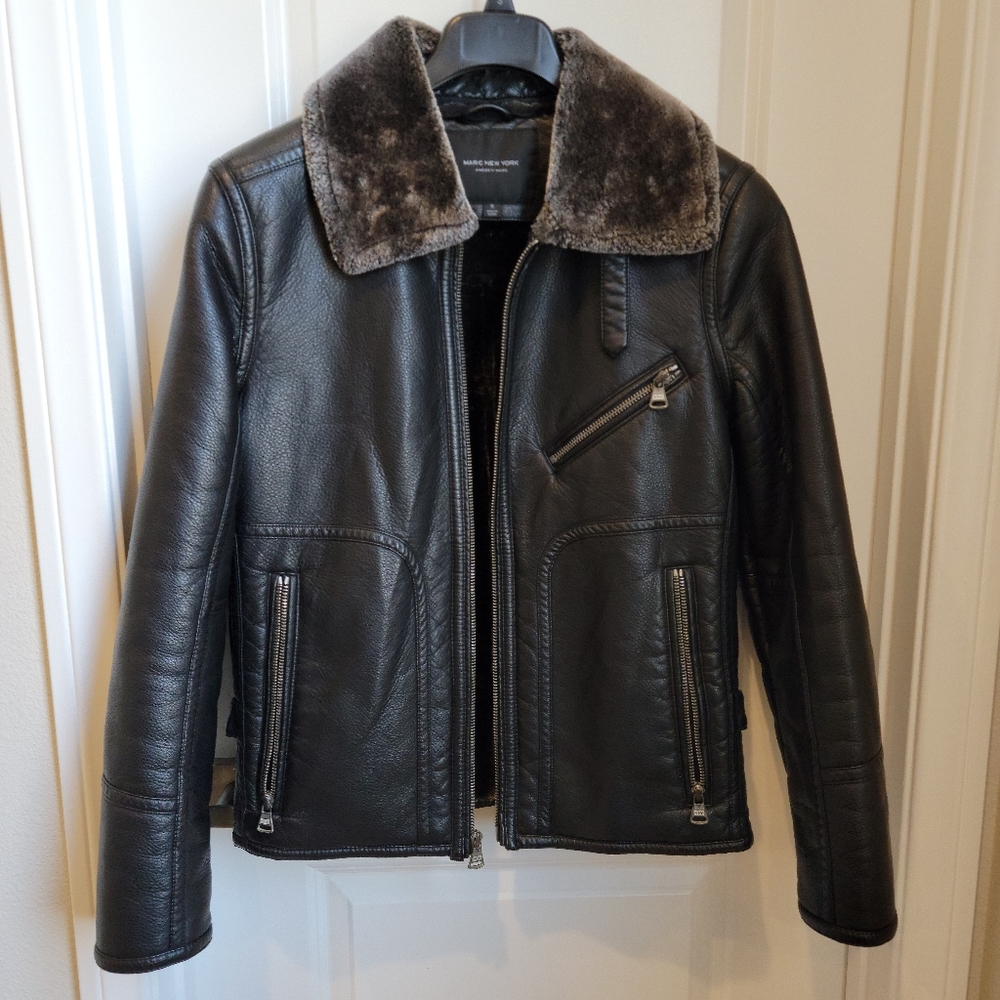 Mens Marc New York Andrew Marc Jacket, small, dark brown